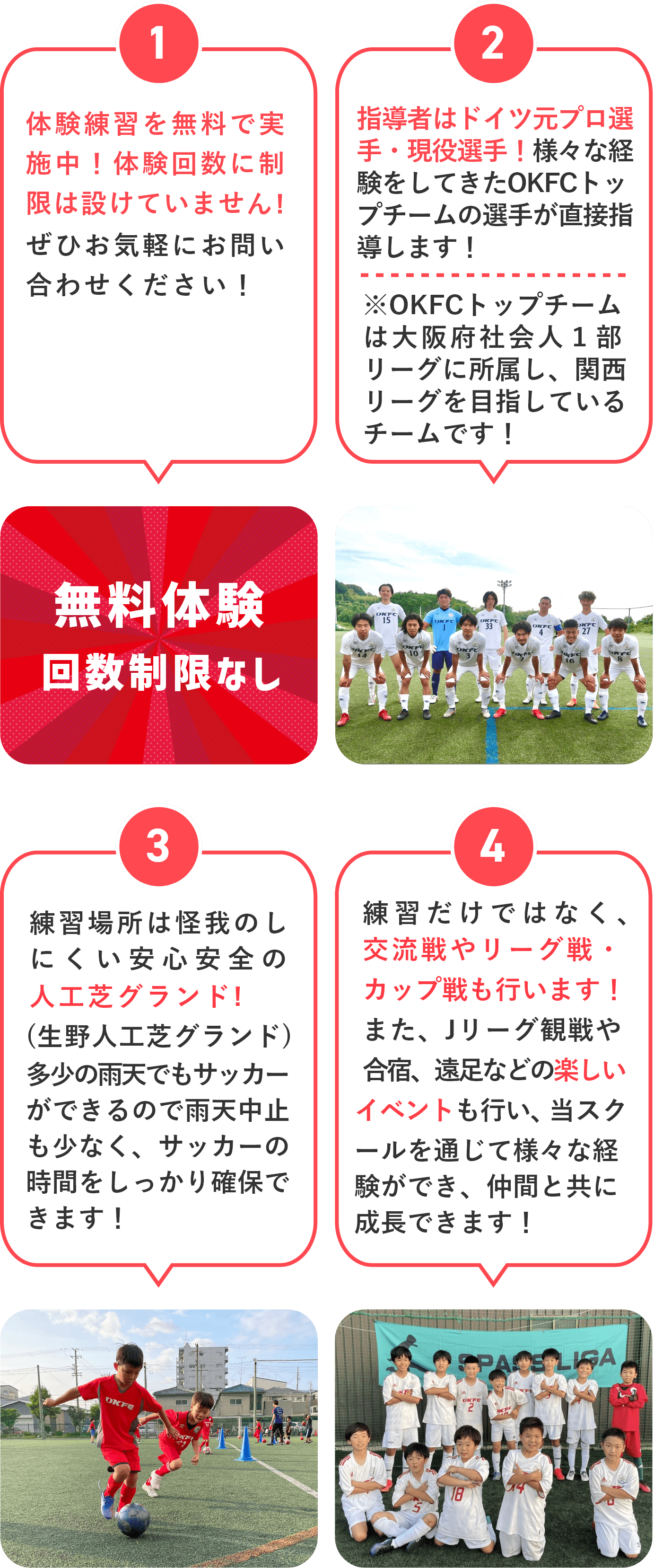 OKFCサッカースクールのここがいい!!